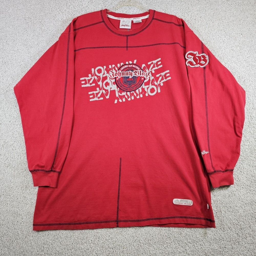 VTG 90's Y2K‎ Johnny Blaze Method Man Wutang Long Sleeve Shirt XL Streetwear